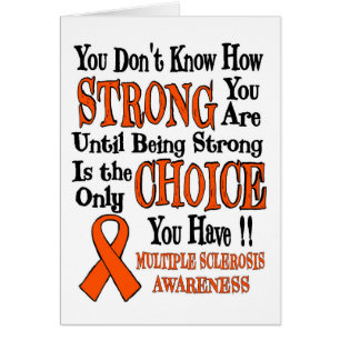 Sie wissen nicht, wie stark ...MS