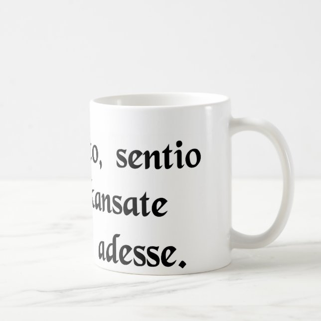 Sie wissen, Toto, habe ich ein Gefühl, das wir Kaffeetasse (Rechts)