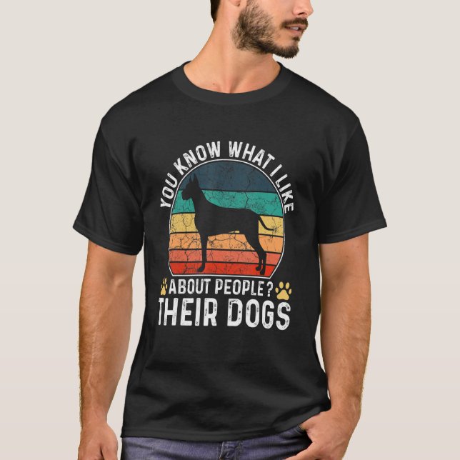 Sie wissen, was ich an Menschen mag, deren Hunde T-Shirt (Vorderseite)