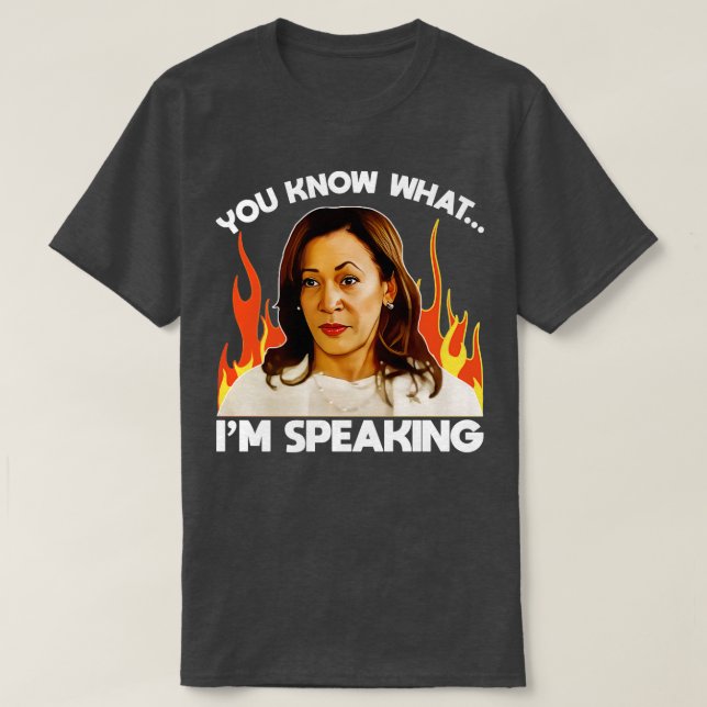 SIE WISSEN, WAS Kamala SPRICHT T-Shirt (Design vorne)