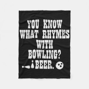 Sie wissen, was mit Bowling Funny Bowler Tee die R Fleecedecke