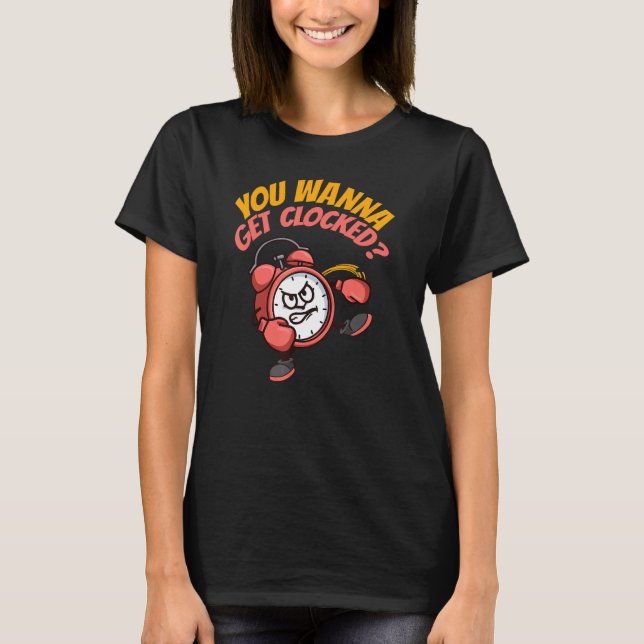 Sie wollen Clock Boxing Karate bekommen T-Shirt (Vorderseite)