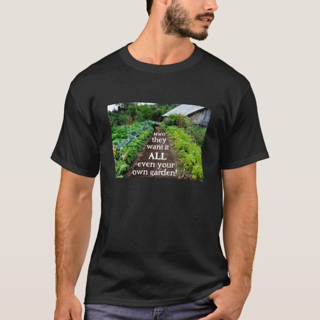 Sie wollte alles (dunkle) T - Shirt (Vorderseite)