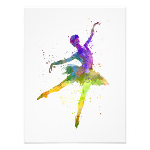 sie woman ballerina Ballett dancing zu dancer Fotodruck