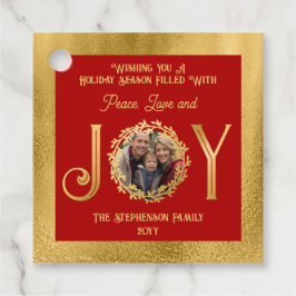 Sie wünschen Urlaub Jahreszeit Frieden Liebe und J Geschenkanhänger