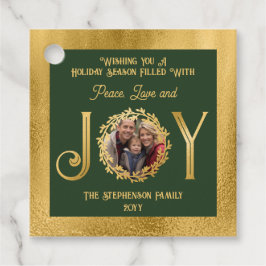 Sie wünschen Urlaub Jahreszeit Frieden Liebe und J Geschenkanhänger