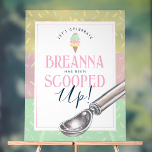 Sie wurde 3 Shade Scoop abgeschöpft Acrylschild