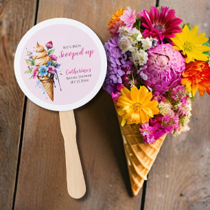 Sie wurde aufgegabelt Eiscreme-Brautparty Fächer