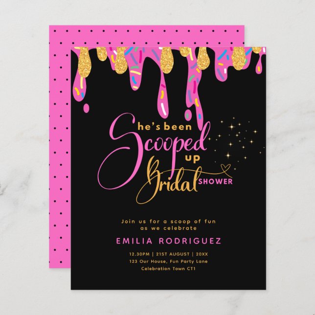 Sie wurde in Icecream-Brautparty aufgezogen (Vorne/Hinten)