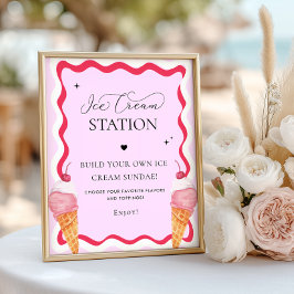 Sie wurde mit dem Sign-Party der Eiskrempel-Statio Poster