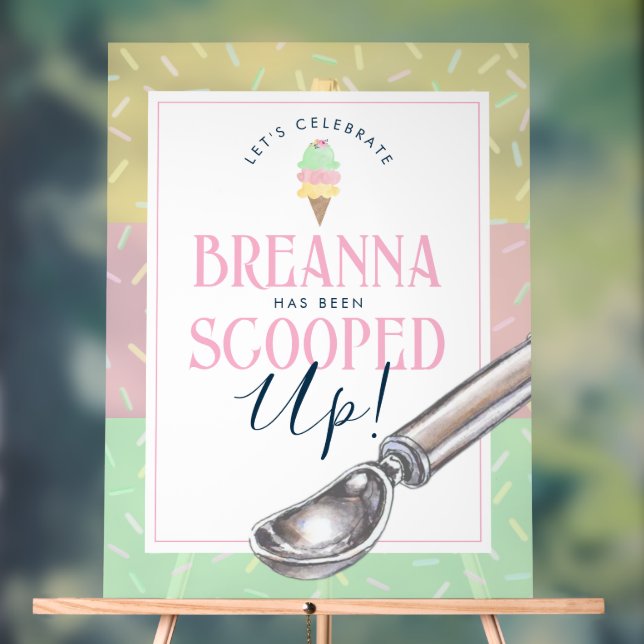 Sie wurde mit einem 3-Shade-Scoop ausgezeichnet Acrylschild (Neutral)