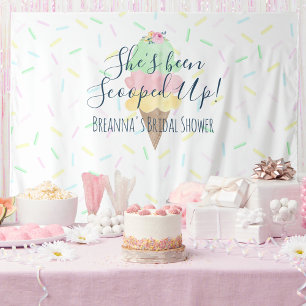 Sie wurde mit Eiscreme-Background-Tapestry verzier Wandteppich