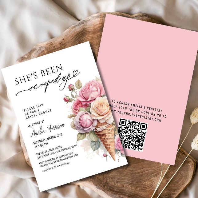 Sie wurde mit Eiscreme-Brautparty vergossen Einladung (Von Creator hochgeladen)