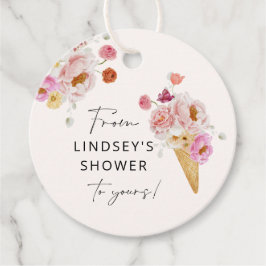 Sie wurde mit Eiscreme-Seife-Brautparty aufgezogen Geschenkanhänger