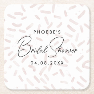 Sie wurde mit Erdbeerdusche-Untersetzer versenkt Rechteckiger Pappuntersetzer