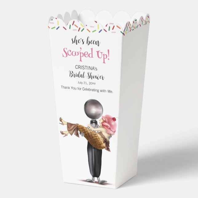 Sie wurde mit Strawberry Ice Creme Bridal vergosse Geschenkschachtel (Vorderseite)