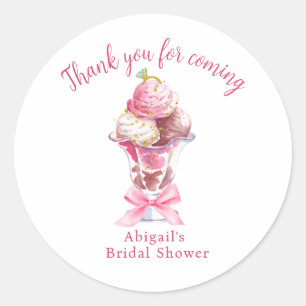 SIE WURDE ZUM BRIDAL SHOWER EINGELADEN RUNDER AUFKLEBER