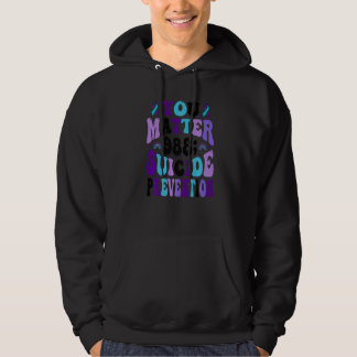 Sie zählen 988 Suizidpräventions-Bewusstseins-Schl Hoodie