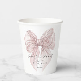 Sie zähmt das Brautparty des unrosa Bowes Pappbecher