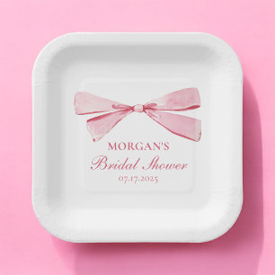 Sie zähmt das Brautparty des unrosa Bowes Pappteller