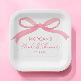 Sie zähmt das Brautparty des unrosa Bowes Pappteller