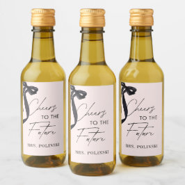 Sie zähmt das Gastgeschenk des Knotens-Brautparty Weinetikett