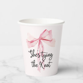 Sie zähmt das knospenrosa Brautparty Pappbecher