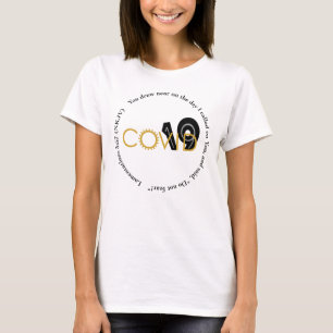 Sie Zeichnete in der Nähe von COVID 19 Scripture T-Shirt