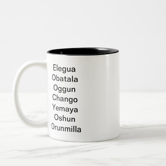 Sieben afrikanische Power Tasse (Links)