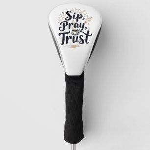 Sieben Beten Vertrauen Kaffee und jesus Lover Golf Headcover