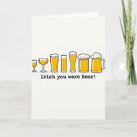 Sieben Biergläser Fun-Karte