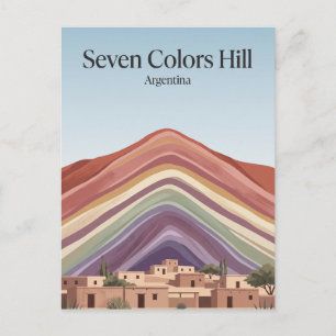 Sieben-Farben-Hügel, Quebrada de Humahuaca Argenti Postkarte