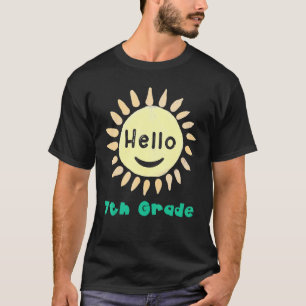 Sieben Grade Boys Girls Teacher Hallo Sieben Grad T-Shirt