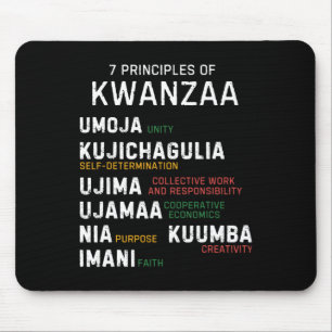 Sieben Grundsätze von Kwanzaa Happy Kwanzaa 7 Mousepad