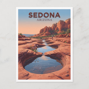 Sieben heilige Pools, Soldiers Pass, Sedona Arizon Postkarte