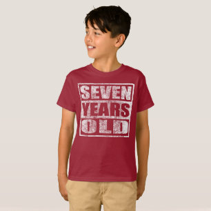 Sieben Jahre alt - glückliches 7. T-Shirt