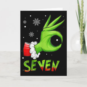 Sieben lustige 6 7 Meme Santa Weihnachten Xmas Leh Karte