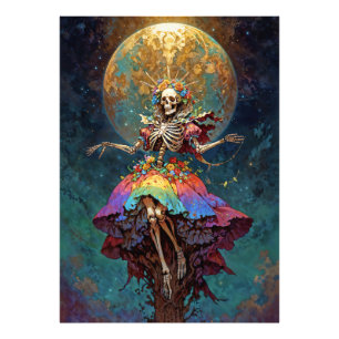 Sieben Mächte Santa Muerte Fotodruck