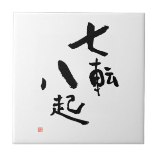 Sieben Mal auf acht Kanji-Quote fallen Fliese