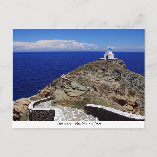 Sieben Märtyrer - Sifnos Postkarte (Vorderseite)