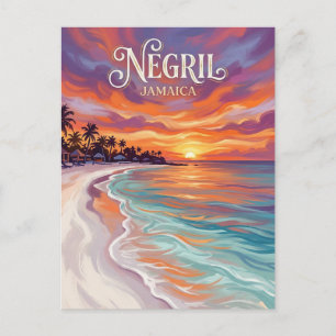 Sieben-Meilen-Strand Jamaika Postkarte