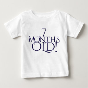 sieben Monate alte niedlicher Babyeinteiler Baby T-shirt