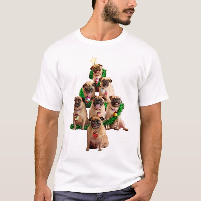 Sieben Möpsen-a-Posing T-Shirt (Vorderseite)