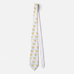 Sieben Niederlassung menorah von Israel und von Krawatte