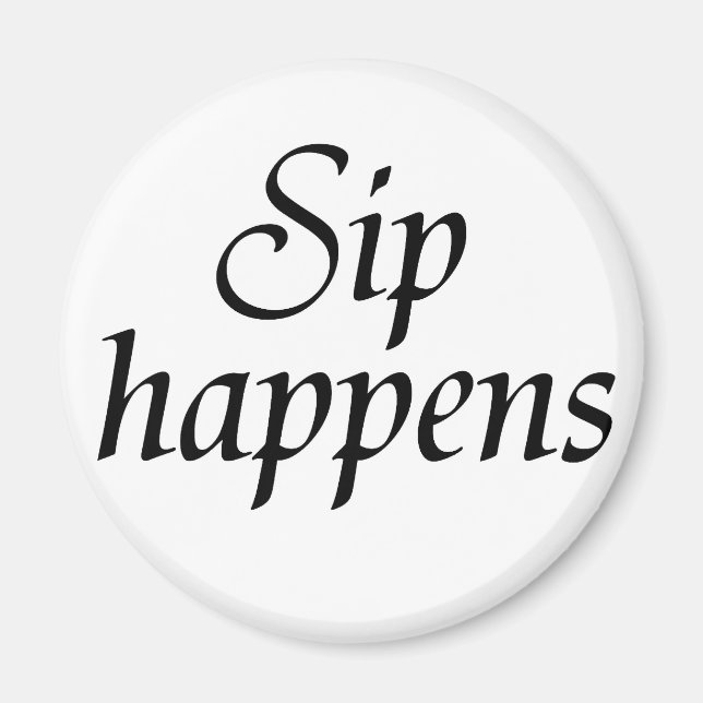 Sieben passiert Wein Neuheit Witz Sprichwort Weinb Magnet (Vorne)