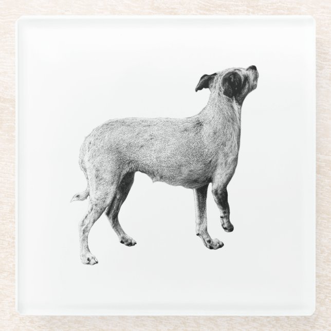 Sieben Pause - Nachschlagen Glasuntersetzer (Vorderseite)