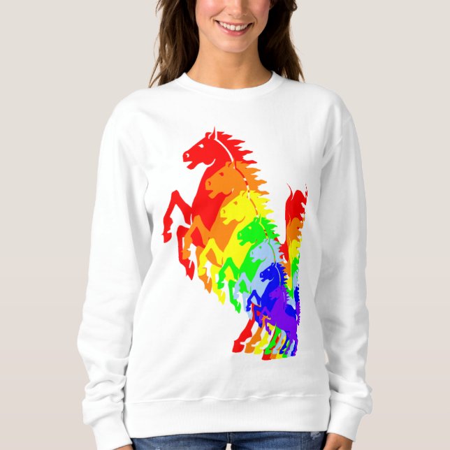 Sieben PferdeSweatshirt Sweatshirt (Vorderseite)
