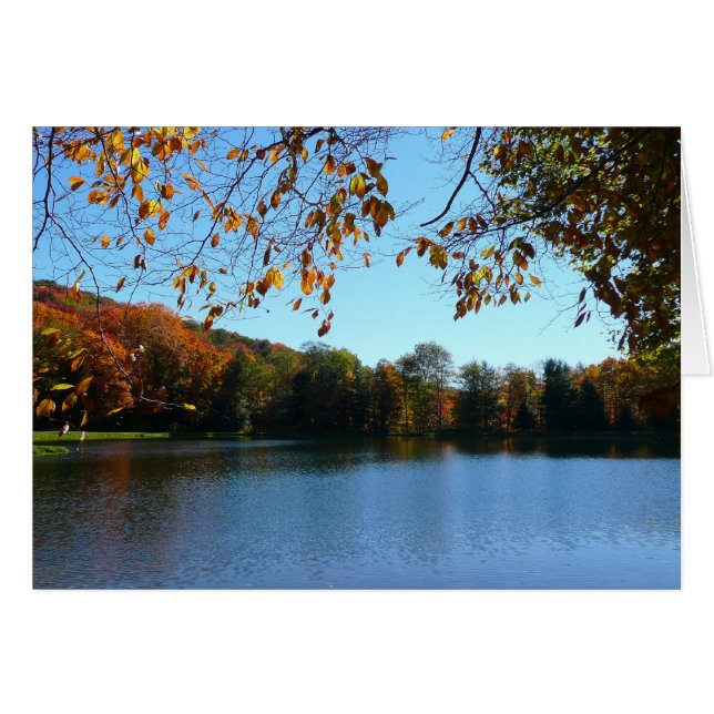 Sieben Quellen fallen Bäume und Teich (Vorderseite (Horizontal))