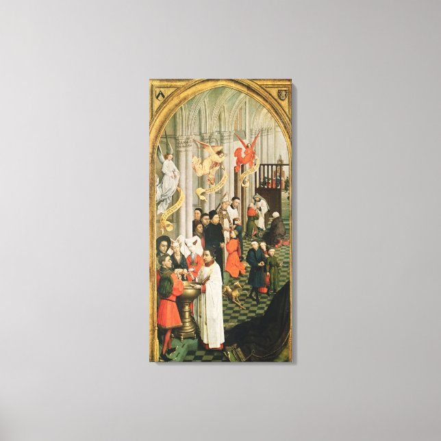 Sieben Sacraments Altarpiece Leinwanddruck (Vorderseite)