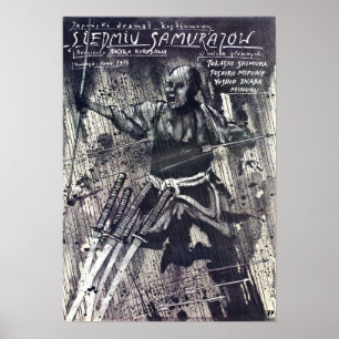 Sieben Samurai-Film-Plakat Poster